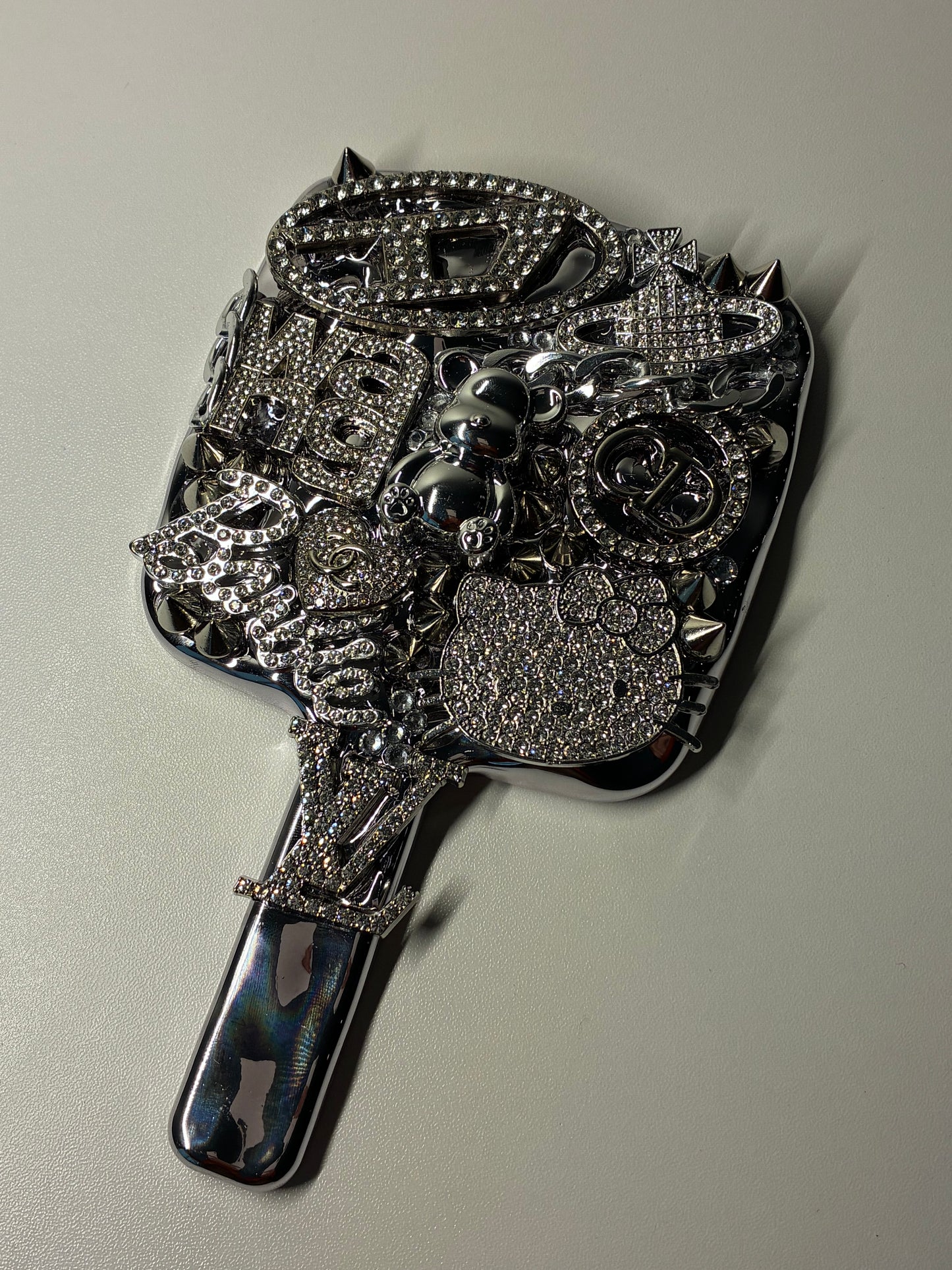 CHROME HAND MIRROR