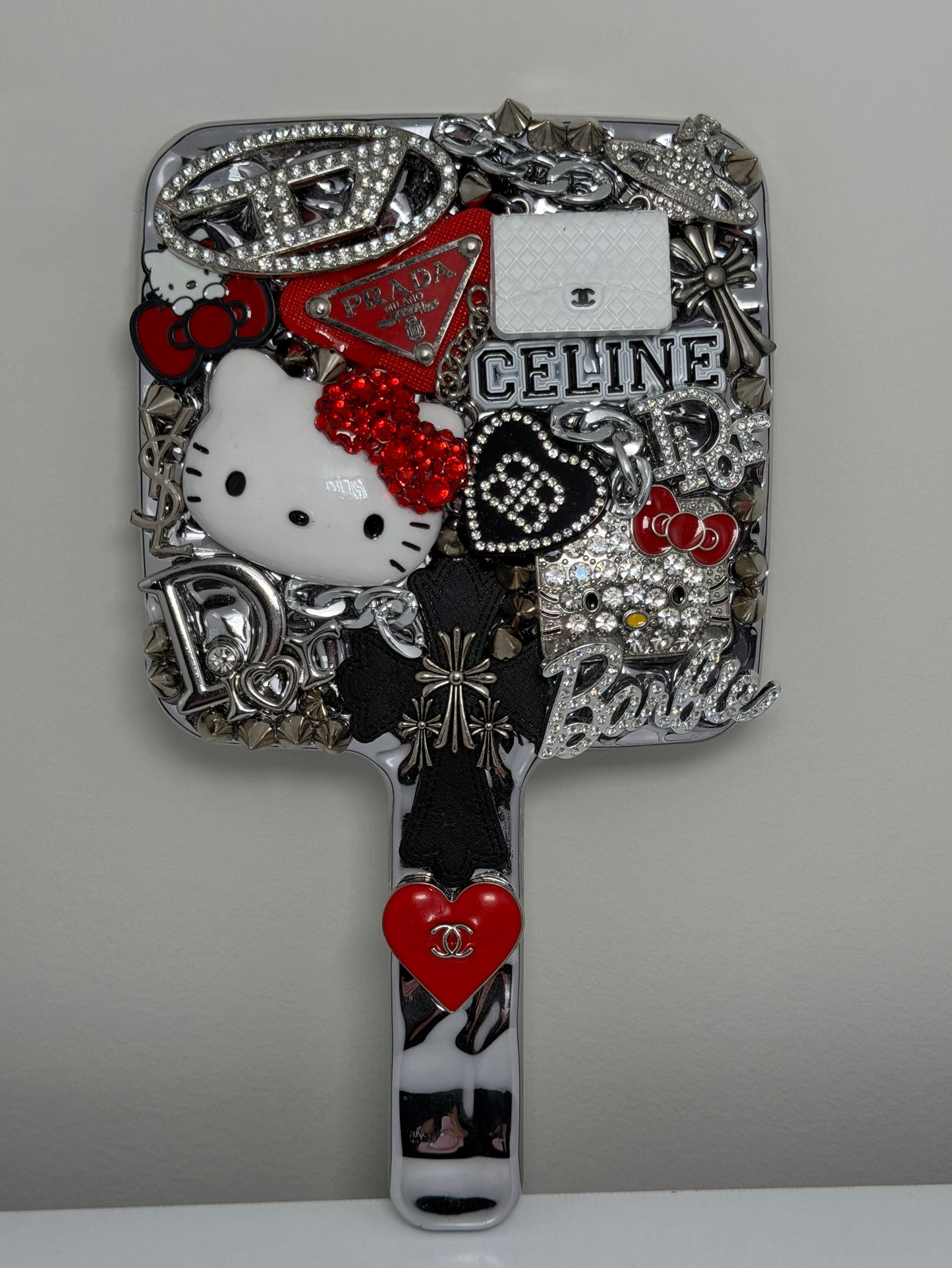 RED HK HAND MIRROR (large)